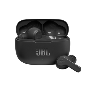 JBL Vibe 200TWS - Black - True Wireless Earbuds - Hero